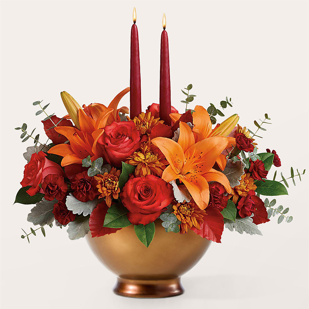 Fruits of Fall Centerpiece – VERL'S CREATION FLORIST, Dallas TX