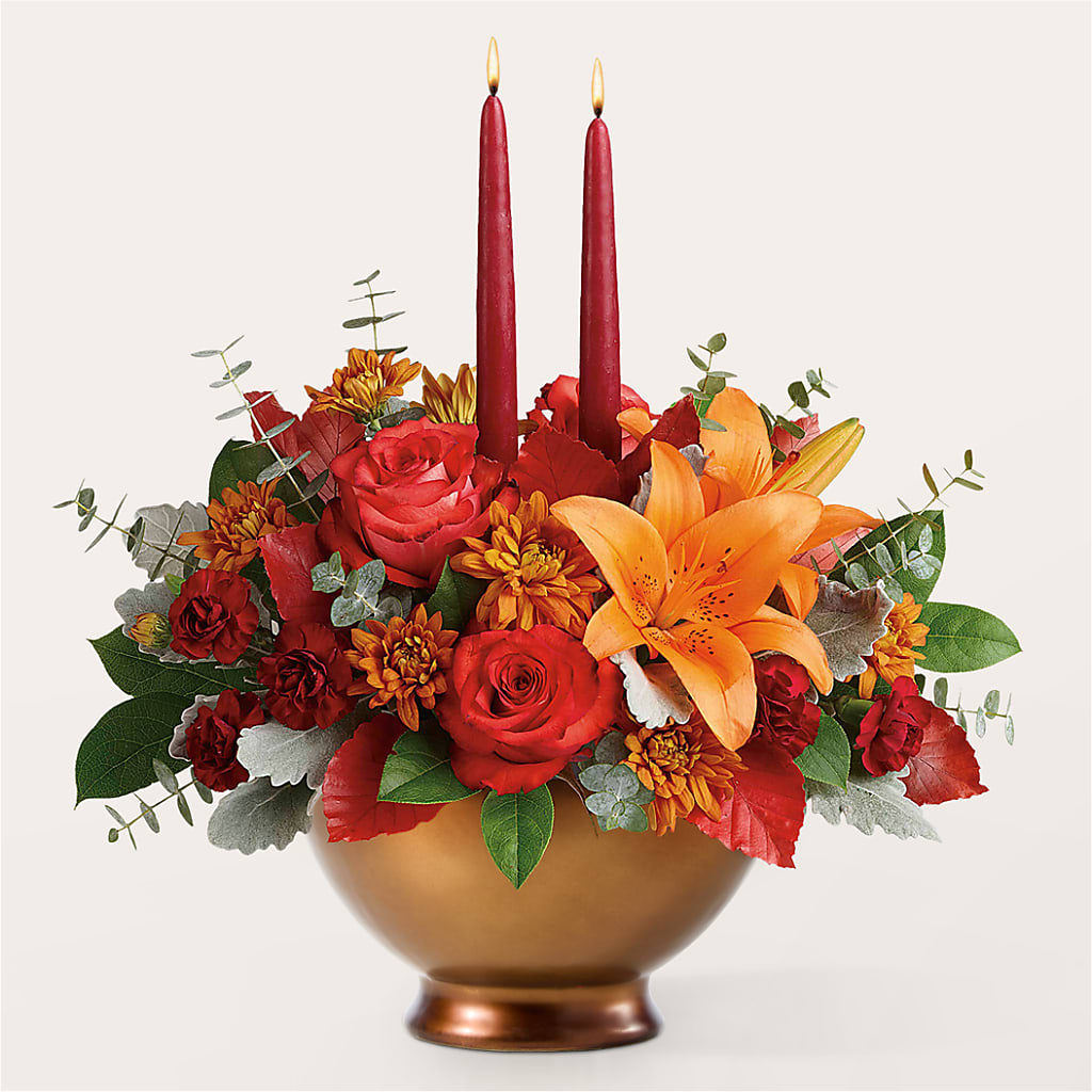 Fruits of Fall Centerpiece – VERL'S CREATION FLORIST, Dallas TX