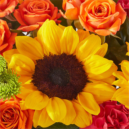 Sun-drenched Blooms Box Bouquet – VERL'S CREATION FLORIST, Dallas TX