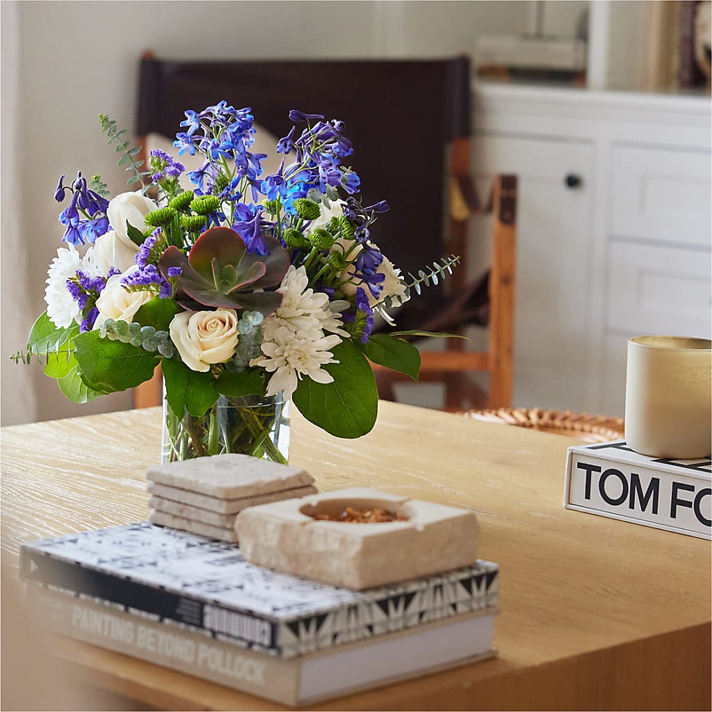 Cerulean Waves Bouquet – VERL'S CREATION FLORIST, Dallas TX