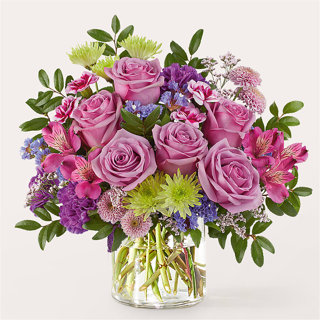 Glass Half Full Bouquet – VERL'S CREATION FLORIST, Dallas TX