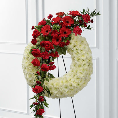 Graceful Tribute Wreath – VERL'S CREATION FLORIST, Dallas TX