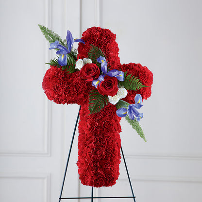 Faithful Hero Floral Cross – VERL'S CREATION FLORIST, Dallas TX
