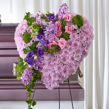 Treasured Love Standing Heart – VERL'S CREATION FLORIST, Dallas TX