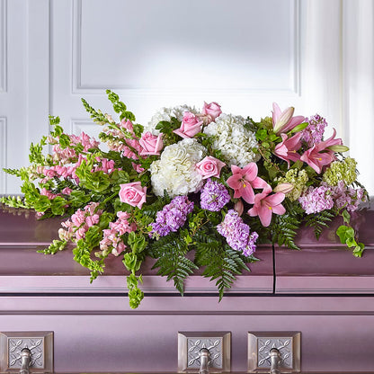 Life's Gratitude Casket Spray – VERL'S CREATION FLORIST, Dallas TX