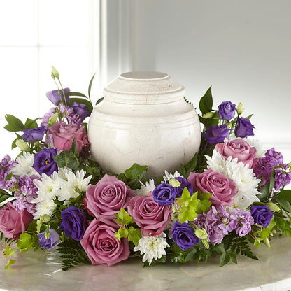 Blooming Sympathy Cremation Adornment – VERL'S CREATION FLORIST, Dallas TX