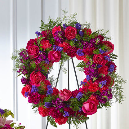Calming Colors Wreath – VERL'S CREATION FLORIST, Dallas TX