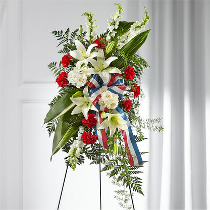 Stars of Life Standing Spray – VERL'S CREATION FLORIST, Dallas TX