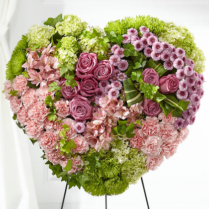Heartwarming Standing Heart – VERL'S CREATION FLORIST, Dallas TX