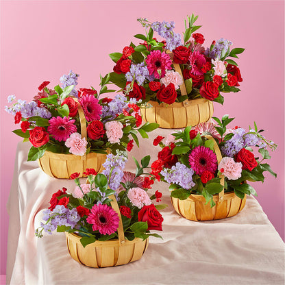 Pink Picnic Basket – VERL'S CREATION FLORIST, Dallas TX