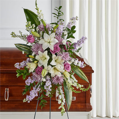 Grateful Hearts Standing Spray – VERL'S CREATION FLORIST, Dallas TX