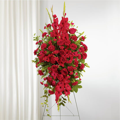 From the Heart Standing Spray – VERL'S CREATION FLORIST, Dallas TX
