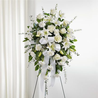 With Care Standing Spray – VERL'S CREATION FLORIST, Dallas TX
