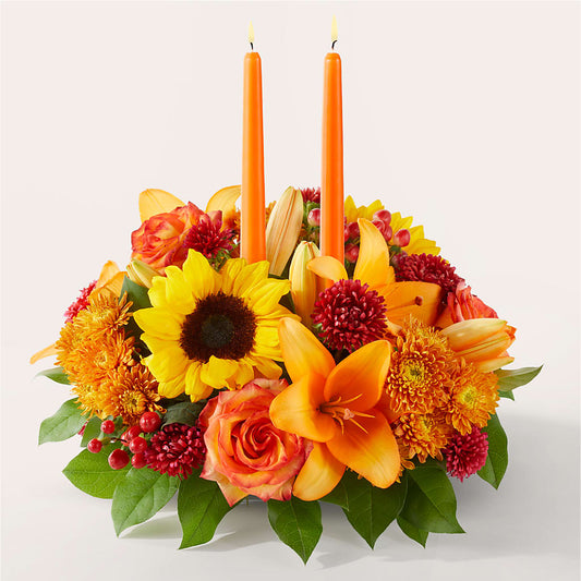 Grateful Centerpiece – VERL'S CREATION FLORIST, Dallas TX