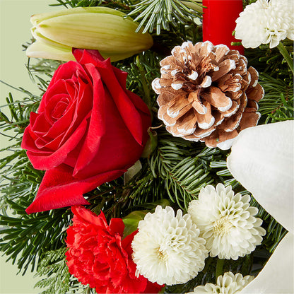 Seasonal Festivities Centerpiece – VERL'S CREATION FLORIST, Dallas TX