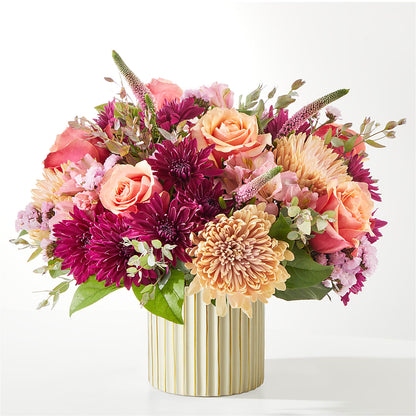 Berry Cobbler Bouquet with Ivory Vase – VERL'S CREATION FLORIST, Dallas TX