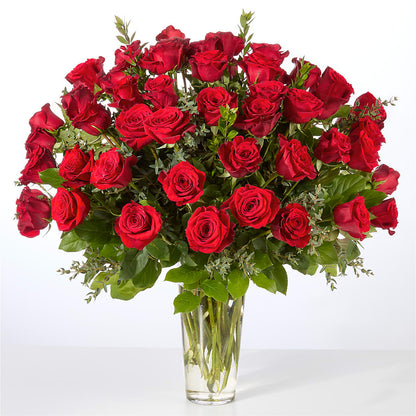 Forever Yours Fifty Stem Red Rose Bouquet – VERL'S CREATION FLORIST, Dallas TX